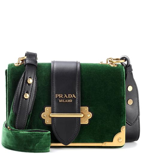 prada tasche nylon grün|Prada cahier bag.